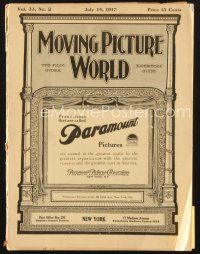 4j042 MOVING PICTURE WORLD exhibitor magazine July 14, 1917 Fatty Arbuckle, Pickford, Fairbanks!