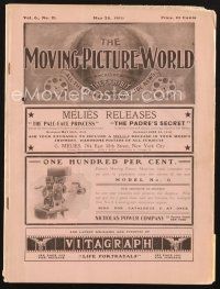 4j034 MOVING PICTURE WORLD exhibitor magazine May 28, 1910 cool 100 year-old theater fronts!