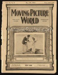 4j039 MOVING PICTURE WORLD exhibitor magazine May 29, 1915 William S. Hart, Bray cartoons!
