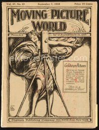 4j045 MOVING PICTURE WORLD exhibitor magazine September 7, 1918 Theda Bara, Mary Pickford, Nesbitt
