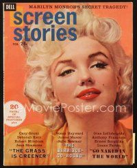 4j116 SCREEN STORIES magazine February 1961 sexy Marilyn Monroe by Topix, her secret tragedy!