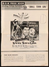4j315 SMALL TOWN GIRL pressbook '53 Jane Powell, Farley Granger, super sexy Ann Miller's legs!