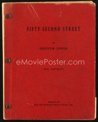 4j189 52ND STREET final continuity script '37 screenplay by Grover Jones!
