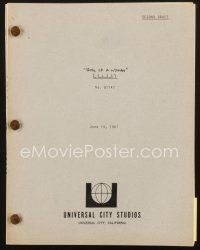 4j211 STORY OF A WOMAN second revised draft script June 14, 1967, screenplay by Leonardo Bercovici!