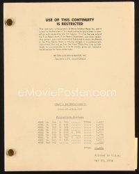 4j212 THAT'S ENTERTAINMENT continuity script May 20, 1974, screenplay by Jack Haley Jr.