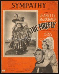 4j139 FIREFLY English sheet music '37 Jeanette MacDonald, Allan Jones, Sympathy!