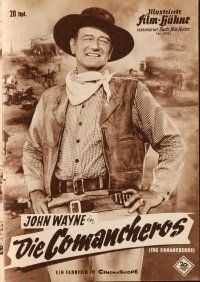 4j169 COMANCHEROS German program '61 John Wayne, directed by Michael Curtiz, different images!