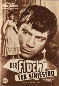 4j171 CURSE OF THE WEREWOLF German program '61 Hammer, different images of monster Oliver Reed!