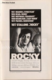 4j304 ROCKY pressbook '77 boxer Sylvester Stallone, Talia Shire, boxing classic!