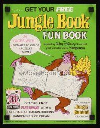 4k023 JUNGLE BOOK 5 promotional items R78 Walt Disney cartoon classic, Baskin-Robbins!