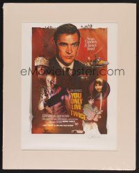 4k050 YOU ONLY LIVE TWICE signed & numbered special 16x20 '01 by artist Jeff Marshall, James Bond!