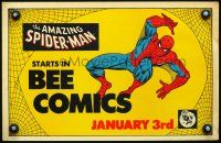 4k051 AMAZING SPIDER-MAN COMIC STRIP special 11x17 '77 cool Romita art of Spidey & Disney bee logo