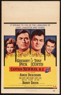 4k189 CAPTAIN NEWMAN, M.D. WC '64 Gregory Peck, Tony Curtis, Angie Dickinson, Bobby Darin