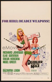 4k224 DEADLIER THAN THE MALE WC '67 sexy Elke Sommer & Sylva Koscina are deadly weapons!