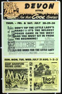 4k233 DEVON ATTICA THEATER JULY-AUGUST WC '66 Big Hand for the Little Lady, Maya & more!