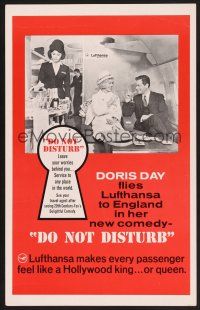 4k237 DO NOT DISTURB WC '65 great special Lufthansa German airline advertisement with Doris Day!