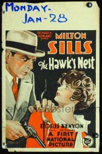4k295 HAWK'S NEST WC '28 Milton Sills has plastic surgery to look like a famous gangster!