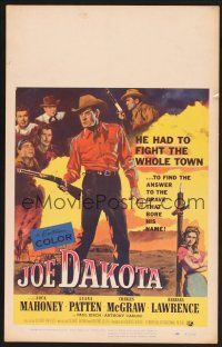 4k335 JOE DAKOTA WC '57 Jock Mahoney had to fight a whole town to find his answers, cool art!