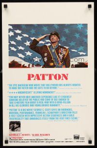4k414 PATTON WC '70 General George C. Scott, Franklin J. Schaffner World War II classic!