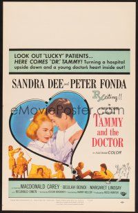4k494 TAMMY & THE DOCTOR WC '63 nurse Sandra Dee turns a hospital upside down & loves Peter Fonda!