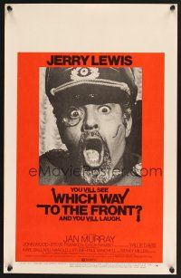 4k553 WHICH WAY TO THE FRONT WC '70 wacky c/u of Jerry Lewis as German general w/monocle!