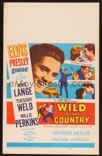 4k558 WILD IN THE COUNTRY WC '61 Elvis Presley sings of love to Tuesday Weld, rock & roll musical!