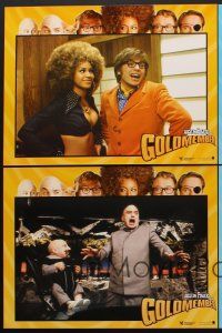 4k077 GOLDMEMBER 8 French LCs '02 Mike Meyers as Austin Powers, Michael Caine, Beyonce Knowles!