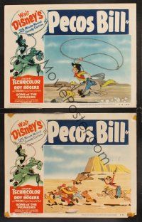 4m988 PECOS BILL 2 LCs '54 voice of Roy Rogers, cool images from Walt Disney cartoon!