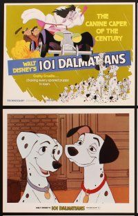 4m037 ONE HUNDRED & ONE DALMATIANS 9 11x14 stills R79 classic Walt Disney canine family cartoon!