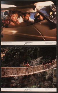 4m307 INDIANA JONES & THE TEMPLE OF DOOM 8 color 11x14 stills '84 Harrison Ford, sexy Kate Capshaw!