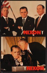 4m036 NIXON 9 color 11x14 stills '95 Anthony Hopkins as Richard Nixon, directed by Oliver Stone!