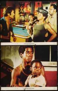 4m661 TOGETHER BROTHERS 8 color 11x14 stills '74 shot down in the ghetto, Ahmad Nurradin!