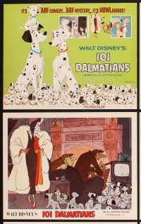 4m038 ONE HUNDRED & ONE DALMATIANS 9 LCs R69 most classic Walt Disney canine family cartoon!