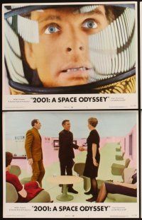 4m051 2001: A SPACE ODYSSEY 8 LCs R72 Stanley Kubrick classic, Gary Lockwood, Kier Dullea!