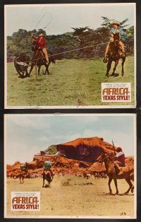 4m063 AFRICA - TEXAS STYLE 8 LCs '67 Hugh O'Brien, John Mills, Nigel Green, Adrienne Corri!