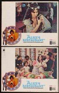 4m069 ALICE'S RESTAURANT 8 int'l LCs '69 Arlo Guthrie, musical comedy directed by Arthur Penn!