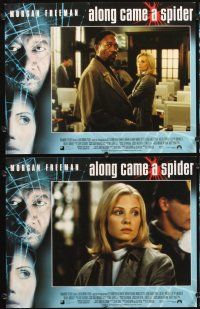 4m074 ALONG CAME A SPIDER 8 LCs '01 Morgan Freeman & sexy Monica Potter!