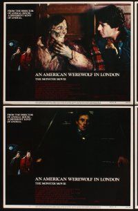 4m078 AMERICAN WEREWOLF IN LONDON 8 LCs '81 David Naughton, Griffin Dunne, directed by John Landis!