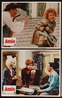 4m084 ANNIE 8 LCs '82 cute Aileen Quinn in the title role, Carol Burnett, Albert Finney!