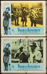 4m106 BAND OF OUTSIDERS 8 int'l LCs '66 Jean-Luc Godard's Bande a Part, Anna Karina, Claude Brasseur