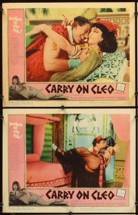 4m159 CARRY ON CLEO 8 LCs '65 English comedy on the Nile, sexy Amanda Barrie in title role!