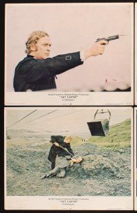 4m250 GET CARTER 8 LCs '71 great images of Michael Caine in action, sexy Britt Ekland!