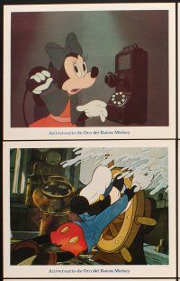 4m015 ANIVERSARIO DE ORO DEL RATON MICKEY 10 int'l LCs '78 great images of Disney cartoon stars!