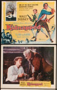 4m032 KIDNAPPED 9 LCs '60 Walt Disney, swashbucklers Peter Finch & James MacArthur!