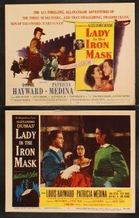 4m361 LADY IN THE IRON MASK 8 LCs '52 Louis Hayward, Patricia Medina, Three Musketeers!