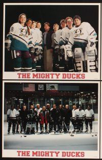 4m434 MIGHTY DUCKS 8 LCs '92 Walt Disney, Emilio Estevez, Joss Ackland, ice hockey!