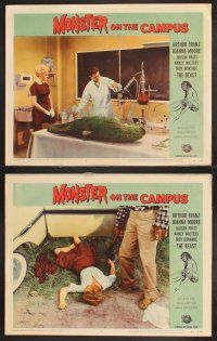 4m764 MONSTER ON THE CAMPUS 7 LCs '58 Jack Arnold directed, Arthur Franz, Eddie Parker as The Beast!