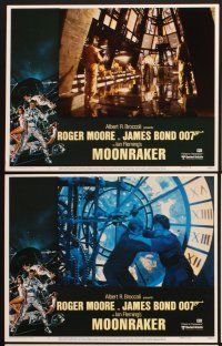 4m835 MOONRAKER 6 LCs '79 Roger Moore as James Bond, Richard Kiel, sexy Lois Chiles!
