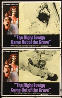 4m473 NIGHT EVELYN CAME OUT OF THE GRAVE 8 LCs '72 great wacky images, naked bound girl whipped!