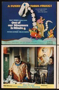 4m496 ONE OF OUR DINOSAURS IS MISSING 8 LCs '75 Walt Disney, Peter Ustinov, a funky fossil frolic!